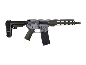 Shark Coast Tactical SCC07336BOMB-P Bomber 5.56 NATO 30+1 10.50" Black Nitride Threaded Barrel, Aluminum Receiver w/Picatinny Rail, M-LOK Handguard, Polymer SB Tactical SBA3 Brace, Magpul MOE Grip, Ri