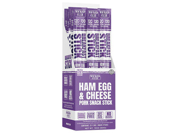 Wicked Cutz WCBR12HEC Ham Egg & Cheese Breakfast Sticks 12 Pack