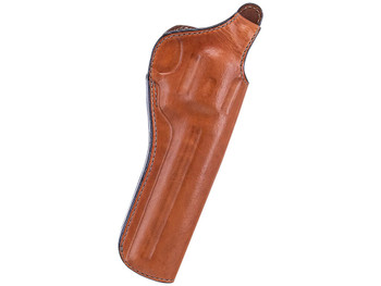 Bianchi 12688 111 Cyclone Belt Holster Size 09 OWB Open Bottom Style made of Leather with Tan Finish, Strongside/Crossdraw & Belt Loop Mount Type fits 8.3" Barrel Colt Anaconda for Right Hand