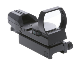 TruGlo TG-8360B Open Dot Sight Black Anodized 1x 34mm 5 MOA Dual Illuminated (Green/Red) Multi Reticle
