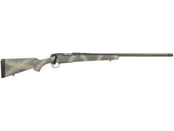 Bergara Rifles B14SM519CF B-14 Ridge Carbon Wilderness 6.5 PRC 2+1 24" Carbon Fiber Wrapped Barrel, Gray Cerakote Steel Receiver, SoftTouch Woodland Camo Fixed American Style Stock, Right Hand