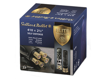 Sellier & Bellot SB410SDA Self Defense 410Gauge 2.50" 15 Pellets 1/2oz 000Buck Shot 25 Box/20 Case