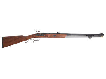 Traditions R392001 ShedHorn 50 Cal Musket 26" Black Cerakote Fluted Barrel, Fixed Hardwood Stock