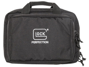Glock Double Pistol Case Dual Padded Compartments, 5 Internal Mag Holders, 3 Zippered Compartments, Carry Handle, 12.5"x9.5"x4.5