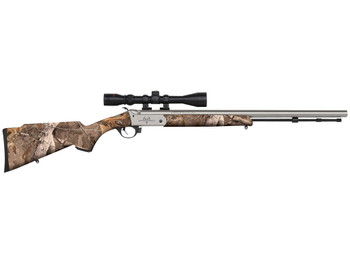 Traditions R5721108432 Buckstalker XT 50 Cal 209 Primer 24", Stainless Cerakote Barrel/Rec, Next Wyld Camo Synthetic Stock, 3-9x40mm Scope