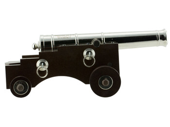 Traditions CN8041 Old Ironsides Mini Cannon 50 Cal 9" Nickel Barrel Hardwood Stock Breech Action