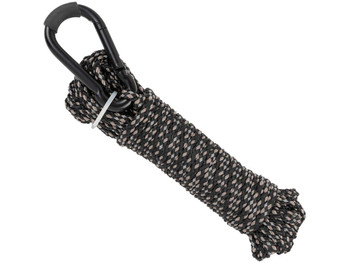 Allen 7248 Reflective Hoist Rope Black 25' Long