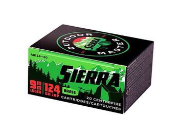 SIERRA OUTDOOR MASTER 9MM 124GR JHP
