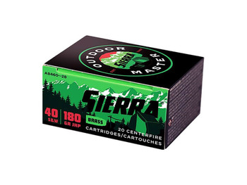 SIERRA OUTDOOR MASTER 40SW 180GR JHP