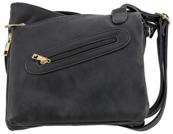 Bulldog BDP030 Cross Body Purse wHolster Black Leather for Small Autos  Revolvers Ambidextrous Hand UPC: 672352009392