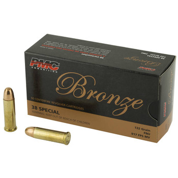 PMC Bronze, 38 Special, 132 Grain, Full Metal Jacket, BOX50 UPC: 741569070102