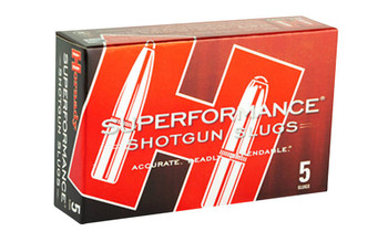 Hornady Superformance 12 Gauge Shotshell Ammunition, 2 3/4 in, 1950 fps, 2/3 oz, Slug - 5 Cartridge Box ( 5 / 1 )