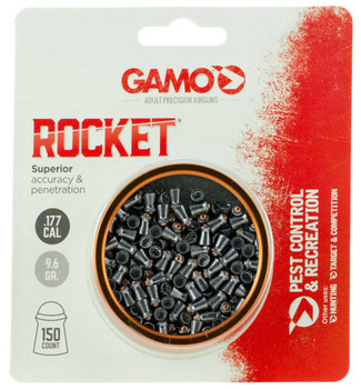 Gamo 6321274C54 Rocket  177 Rounded Tip 150 Per Tin UPC: 793676015262