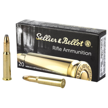 Sellier & Bellot Rifle Hyper Velocity Centerfire Ammunition, 30-30 Winchester, Soft Point, 150 Grain - 20 Cartridge Box ( 20 / 1 )