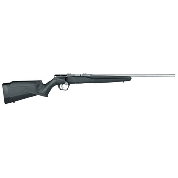 Savage Arms 70802 B17 FVSS Bolt Action 17 HMR Caliber with 101 Capacity 21 Heavy Barrel Matte Stainless Metal Finish  Matte Black Synthetic Stock Right Hand Full Size UPC: 062654708022