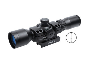 Truglo TG8539TL Tru-Brite 30 3-9x 42mm Obj 28.8-12.1 ft @ 100 yds FOV 1" Tube Black Matte Finish Illuminated Duplex Mil-Dot