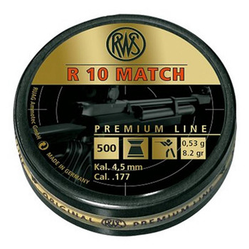 RWSUmarex 2315014 R10 Match  177 Lead 500 Per Tin UPC: 723364150142