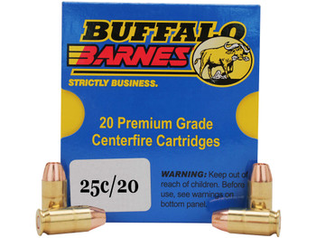 Buffalo Bore Ammunition 25C20 Buffalo-Barnes Strictly Business 357Sig 125gr Barnes TAC-XP Lead Free 20 Per Box/12 Case