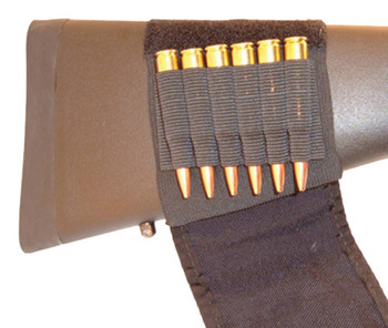 GrovTec US Inc GTAC83 Buttstock Cartridge Holder  Cordura Capacity 6rd Rifle Slip On Mount UPC: 811071010832