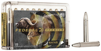 Federal Safari Hyper Velocity Centerfire Ammunition, 458 Win Mag, Trophy Bonded Bear Claw, 400 Grain - 20 Cartridge Box ( 20 / 1 )