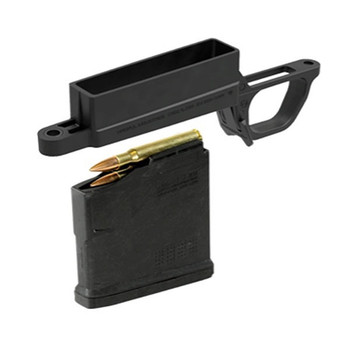 Magpul MAG489BLK Bolt Action Mag Well  made of Polymer with Black Finish for Magpul Hunter 700L Standard Stock Includes PMAG 5 AC Magazine UPC: 840815109631