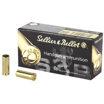 Sellier & Bellot Handgun Subsonic Centerfire Ammunition, 32 S&W Long, Wadcutter, 100 Grain - 50 Cartridge Box ( 50 / 1 )