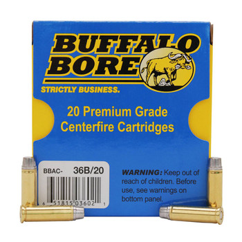 Buffalo Bore Ammunition 36B20 Heavy Strictly Business 32 HR Mag P 130 gr Hard Cast 20 Per Box 12 UPC: 651815036021