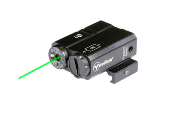 Firefield FF25007 Charge  5mW Green Laser 532nM Wavelength 50 yds Day600 yds Night Range Matte Black Finish for ARPlatform Includes Pressure Pad  Battery UPC: 812495021701