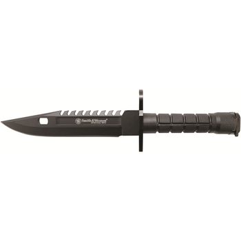 8 in Special Ops M-9 Bayonet Special Force Knife/Black Polymer Scabbard UPC: 028634706631