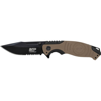 Liner Lock, 8Cr13MoV Drop Point Blade, Thumb Knobs, Index Flipper, Gold/Black Handle UPC: 028634709281