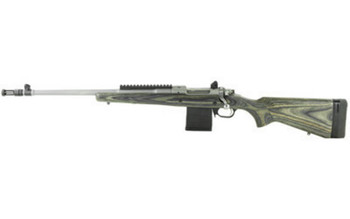 Ruger 6821 Scout  308 Win 101 18 Barrel With Flash Suppressor Matte Stainless Steel Black Laminate Stock Left Hand Optics Ready UPC: 736676068210