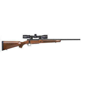 Mossberg 27942 Patriot  3006 Springfield Caliber with 51 Capacity 22 Fluted Barrel Matte Blued Metal Finish  Walnut Stock Right Hand Full Size Includes Vortex Crossfire II 39x40mm Scope UPC: 015813279420