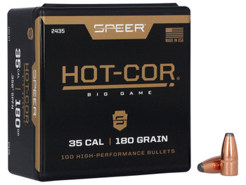 Speer 2435 Hot-Cor 35Cal 180gr Spitzer Soft Point 100 Per Box/5 Case