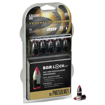 Federal Muzzleloader Bullet 350gr w/ B.O.R Lock System UPC: 604544614930