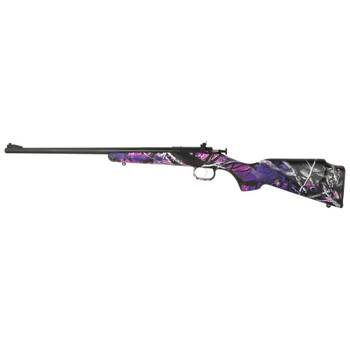 Crickett KSA2160 Youth  22 LR 1rd 16.12 Barrel  Receiver Fixed FrontAdjustable Rear Peep Sight Hydro Dipped Muddy Girl Synthetic Stock w11.5 LOP Rebounding Firing Pin Safety UPC: 611613021605