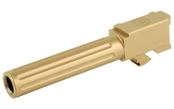 CMC Triggers 75524 Match Precision  Compatible w Glock 19 Gen34 9mm Luger 4.01 Bronze Bead Blasted Satin DLC Stainless Steel Fluted Match Grade Barrel UPC: 859464006475