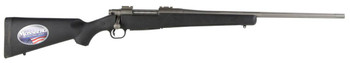 Mossberg 28010 Patriot  3006 Springfield 51 22 Fluted Barrel wRecessed Match Crown Cerakote Stainless Steel SpiralFluted Bolt Synthetic Stock Drop Box Magazine Adjustable LBA Trigger UPC: 015813280105