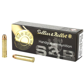 Sellier & Bellot Handgun Hyper Velocity Centerfire Ammunition, 460 S&W Mag, Jacketed Hollow Point, 255 Grain - 20 Cartridge Box ( 20 / 1 )