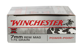 Winchester Super-X Hyper Velocity Centerfire Ammunition, 7mm Rem Mag, Power Point, 175 Grain - 20 Cartridge Box ( 20 / 1 )