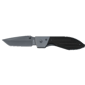 KaBar 3074 Warthog  3 Folding Tanto Plain Black Stonewashed 420HC SS Blade. Black G10 Handle. Includes Pocket Clip UPC: 617717230745