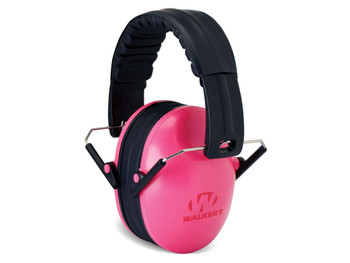 Walker's GWPFKDMPK Youth Passive Muff 23 dB Over the Head Pink/Black Polymer