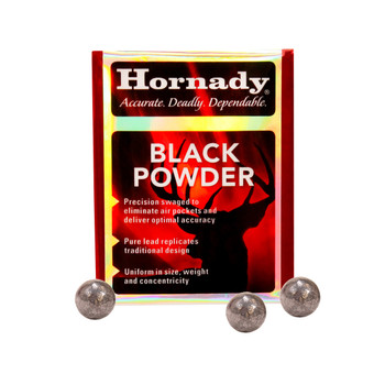 Hornady 6020 Black Powder Lead Balls 36 Cal .375 UPC: 090255260205