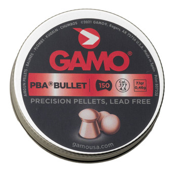 Gamo 632272054 PBA Bullet High Velocity 177 Copper 150 Per Tin UPC: 793676040615