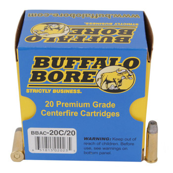 Buffalo Bore Ammunition 20C20 Standard Pressure Strictly Business 38 Special 158 gr Lead Semi Wad Cutter Hollow Point 20 Per Box 12 UPC: 651815020235