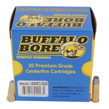 Buffalo Bore Ammunition 20C20 Standard Pressure Strictly Business 38 Special 158 gr Lead Semi Wad Cutter Hollow Point 20 Per Box 12 UPC: 651815020235