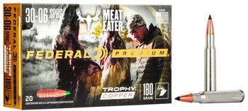Federal Trophy Copper Hyper Velocity Centerfire Ammunition, 30-06 Springfield, Trophy Copper, 180 Grain - 20 Cartridge Box ( 20 / 1 )