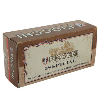 Fiocchi 38CA Cowboy Action  38 Special 158 gr Lead Flat Point 50 Per Box 10 UPC: 762344707525