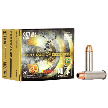 Federal Barnes Expander Hyper Velocity Centerfire Ammunition, 357 Magnum, Barnes Expander BRX, 140 Grain - 20 Cartridge Box ( 20 / 1 )