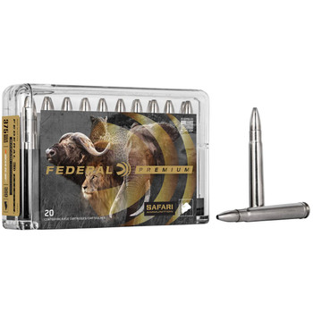Federal Safari Hyper Velocity Centerfire Ammunition, 375 H&H Mag, Trophy Bonded Bear Claw, 300 Grain - 20 Cartridge Box ( 20 / 1 )