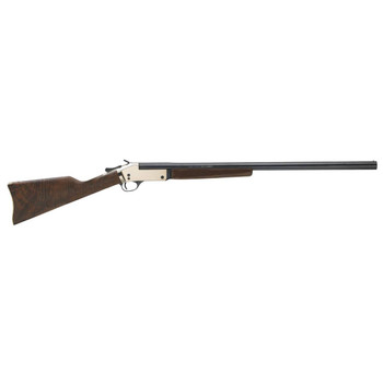 Henry H015B12 Single Shot  12 Gauge with 28 Blued Barrel 3.5 Chamber 1rd Capacity Polished Brass Metal Finish  American Walnut Stock Right Hand Full Size UPC: 619835400093
